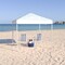 Flash Furniture 8'x8' White Outdoor Pop Up Slant Leg Canopy Tent JJ-GZ88-WH-GG - alternate 1